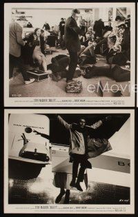 4p840 BULLITT 3 8x10 stills '68 great images of Steve McQueen, Robert Vaughn, crime classic!