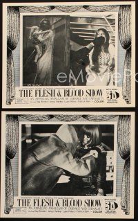 4p852 FLESH & BLOOD SHOW 3 8x10 stills '73 an appalling amalgam of carnage & carnality in 3-D!