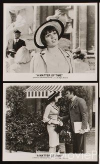 4p790 MATTER OF TIME 4 8x10 stills '76 great images of Liza Minnelli in cool outfits!