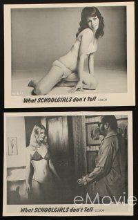 4p734 SECRETS OF SWEET SIXTEEN 5 8x10 stills '74 What Young, Willing & Able School Girls Don't Tell