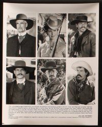 4p696 TOMBSTONE 6 8x10 stills '93 Kurt Russell as Wyatt Earp, Val Kilmer as Doc Holliday