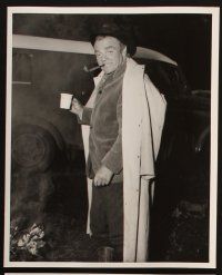 4p697 TRIBUTE TO A BAD MAN 6 8x10 stills '56 cowboy James Cagney, cool candid with coffee & pipe!
