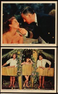 4p014 LITTLE HUT 12 color 8x10 stills '57 sexy tropical Ava Gardner, Stewart Granger, David Niven