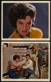 4p016 LOOKING FOR LOVE 12 color 8x10 stills '64 sexy singer Connie Francis, Johnny Carson!