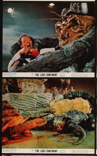 4p118 LOST CONTINENT 8 color 8x10 stills '68 Hammer fantasy/horror, with cool special fx images!