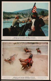 4p025 MAJOR DUNDEE 11 color 8x10 stills '65 Sam Peckinpah, Charlton Heston, Richard Harris, Hutton