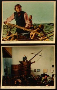 4p190 MOBY DICK 5 color 8x10 stills '56 John Huston, Gregory Peck vs. the giant whale!