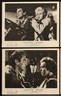 4p554 LONG HAUL 8 English FOH LCs '57 Victor Mature, super sexy Diana Dors, truck drivers!