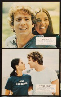 4p123 LOVE STORY 8 color English FOH LCs '71 great images of Ali MacGraw & Ryan O'Neal!