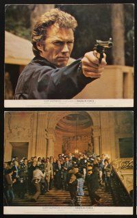4p140 MAGNUM FORCE 8 color English FOH LCs '73 Clint Eastwood as Dirty Harry in San Francisco!