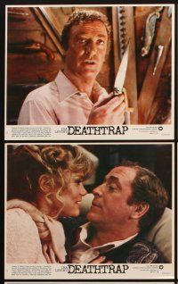 4p061 DEATHTRAP 8 8x10 mini LCs '82 Christopher Reeve, Michael Caine, Dyan Cannon, Sidney Lumet