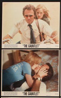 4p073 GAUNTLET 8 8x10 mini LCs '77 great images of Clint Eastwood & sexy Sondra Locke!