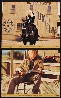 4p091 LIFE & TIMES OF JUDGE ROY BEAN 8 8x10 mini LCs '72 John Huston, Paul Newman,Jacqueline Bisset