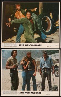 4p107 LONE WOLF McQUADE 8 8x10 mini LCs '83 Chuck Norris, David Carradine, Leon Isaac Kennedy