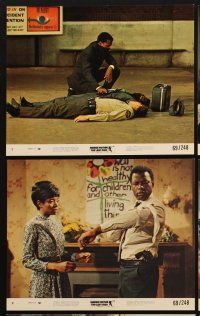 4p119 LOST MAN 8 8x10 mini LCs '69 Sidney Poitier crowded a lifetime into 37 suspensful hours!