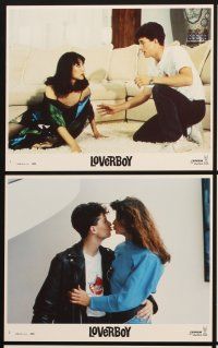 4p124 LOVERBOY 8 8x10 mini LCs '89 young Patrick Dempsey, Kate Jackson, Carrie Fisher