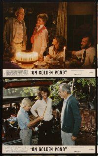 4p145 ON GOLDEN POND 8 8x10 mini LCs '81 Katharine Hepburn, Henry Fonda, Jane Fonda !