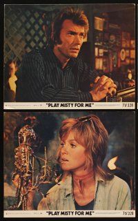 4p211 PLAY MISTY FOR ME 3 8x10 mini LCs '71 classic Clint Eastwood, crazy Jessica Walter!