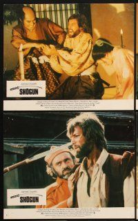 4p176 SHOGUN 7 8x10 mini LCs '80 James Clavell, Richard Chamberlain, samurai Toshiro Mifune