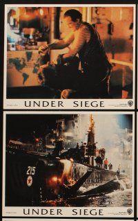 4p162 UNDER SIEGE 8 8x10 mini LCs '92 Navy SEAL Steven Segal, Tommy Lee Jones, Gary Busey!
