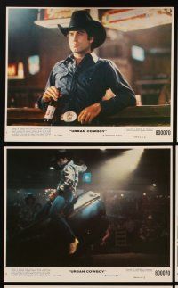 4p163 URBAN COWBOY 8 8x10 mini LCs '80 John Travolta in cowboy hat, Debra Winger, Scott Glenn