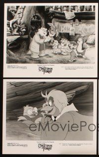 4p312 ONCE UPON A FOREST presskit w/ 4 stills '93 great cartoon images of forest animals!