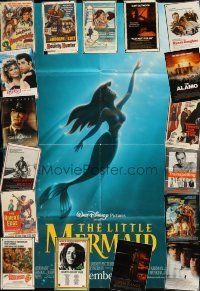 4r002 LOT OF 184 FOLDED ONE-SHEETS '50 - '05 Little Mermaid, Grease, Play Misty For Me & more!