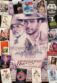 4r012 LOT OF 87 FOLDED ONE-SHEETS '68 - '93 Indiana Jones & the Last Crusade & much more!