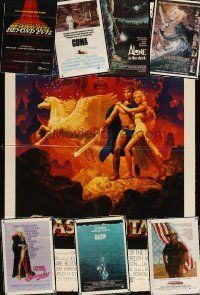 4r017 LOT OF 69 FOLDED ONE-SHEETS '75 - '83 both styles of Clash of the Titans + much more!