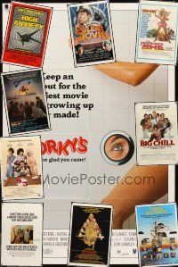 4r036 LOT OF 19 FOLDED ONE-SHEETS '60 - '85 Porky's, Superman III, Mel Brooks & much more!