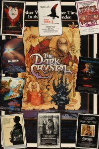 4r037 LOT OF 16 FOLDED ONE-SHEETS '76 - '88 Dark Crystal, Midnight Cowboy R80 & more!