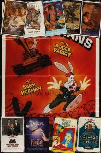 4r040 LOT OF 13 FOLDED ONE-SHEETS '76 - '97 Roger Rabbit in Herman's Shermans, Big Easy & more!