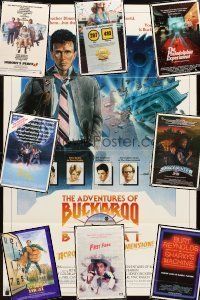 4r042 LOT OF 9 FOLDED ONE-SHEETS '80s Adventures of Buckaroo Banzai, Used Cars & more!