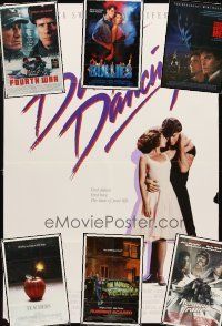 4r044 LOT OF 7 FOLDED ONE-SHEETS '80s Dirty Dancing, Fourth War, Teachers, Bullies & more!