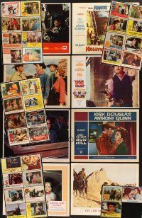 4r058 LOT OF 174 LOBBY CARDS '56 - '68 includes lots of great cowboy images + much more!