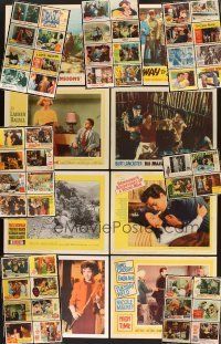 4r072 LOT OF 58 LOBBY CARDS '40s - '60s lots of great images from a variety of movies!