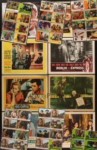4r074 LOT OF 52 LOBBY CARDS '50s-60s great images from a variety of different movies!
