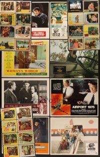 4r084 LOT OF 32 LOBBY CARDS '50s-70s great images from a variety of different movies!