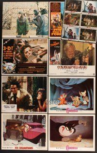 4r095 LOT OF 14 LOBBY CARDS '70s-80s great images including horror, sci-fi & animation!