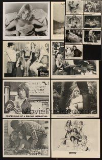 4r139 LOT OF 57 SEXPLOITATION 8X10 STILLS '68 - '78 most with images of sexy half-naked women!