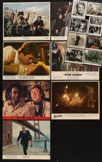 4r171 LOT OF 15 B&W AND COLOR STILLS '60s-70s Blazing Saddles, High Anxiety, Police Dog +more!