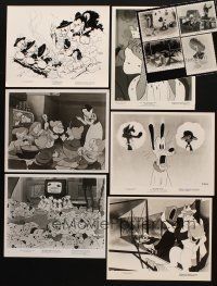 4r191 LOT OF 10 DISNEY RE-RELEASE STILLS R80s Mickey Mouse, Donald Duck, Snow White & more!