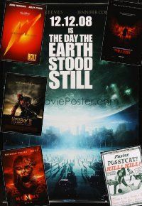 4r266 LOT OF 18 UNFOLDED MINI POSTERS AND ONE-SHEETS '65 - '08 Day the Earth Stood Still & more!