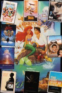 4r293 LOT OF 18 UNFOLDED ONE-SHEETS '79 - '00 Little Mermaid, Groundhog Day & ore!