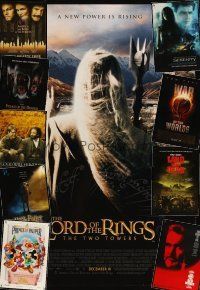 4r308 LOT OF 32 UNFOLDED DOUBLE-SIDED ONE-SHEETS '90 - '07 Lord of the Rings, Harry Potter & more