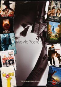 4r313 LOT OF 26 UNFOLDED DOUBLE-SIDED ONE-SHEETS '02 - '08 Wanted, Simpsons Movie + more!