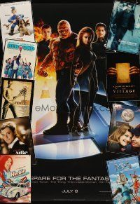 4r314 LOT OF 25 UNFOLDED DOUBLE-SIDED ONE-SHEETS '03 - '07 Fantastic Four, Robots & many more!