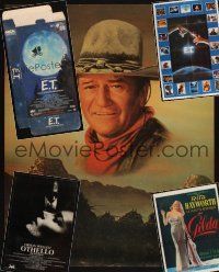 4r343 LOT OF 5 COMMERCIAL, SPECIAL, AND BELGIAN REPRO POSTERS & VIDEO STANDEE '80s-90s cool!
