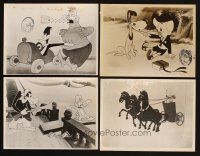 4r202 LOT OF 4 CARTOON STILLS '60s cool animation images including Woody Woodpecker!