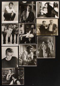 4r362 LOT OF 10 JAMES DEAN REPRO STILLS '80s great images of the legendary actor!